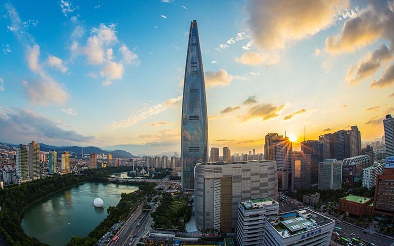 Lotte World Tower in South Korea